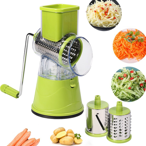 Manual Vegetable Cutter Slicer Multifunctional Round Mandoline Slicer Potato Cheese Kitchen Gadgets Kitchen Accessories Cooking ► Photo 1/6