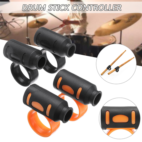 2Pcs/1pair Drum Stick Controller Clip Anti-Slip Accessory Silicone Handle Fingers Ring Grip Clamp Drumsticks Tool Accessories ► Photo 1/6