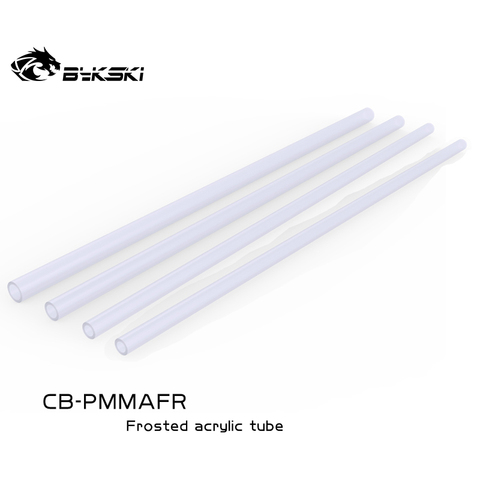 BYKSKI 4PCS/Lot Hard /PMMA / Acrylic Tube Matte Frosted Rigid Pipe ( OD12mm / OD14mm / OD16mm ) + 2mm Thickness + 50cm Length ► Photo 1/6