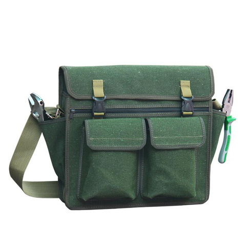 Multifunctional One Shoulder Kit Electrician Tool Storage Bag Tool Bag Thicken Canvas Kit Large Capacity Repair Tool Bag ► Photo 1/6