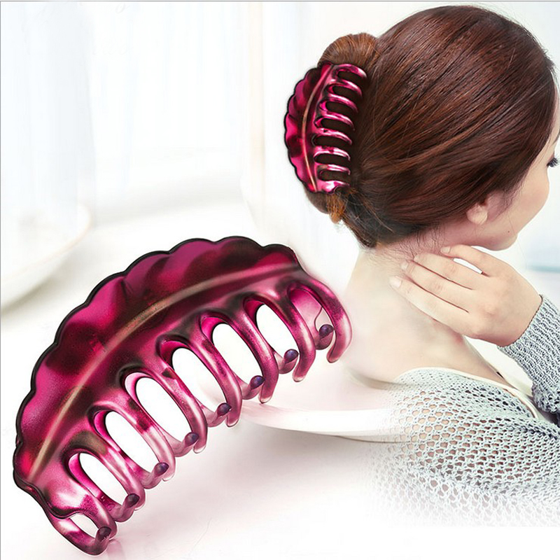 Women Large Acrylic Hair Claw Clips Barrette Crab Clamp Hairpin Hairdress HOT 