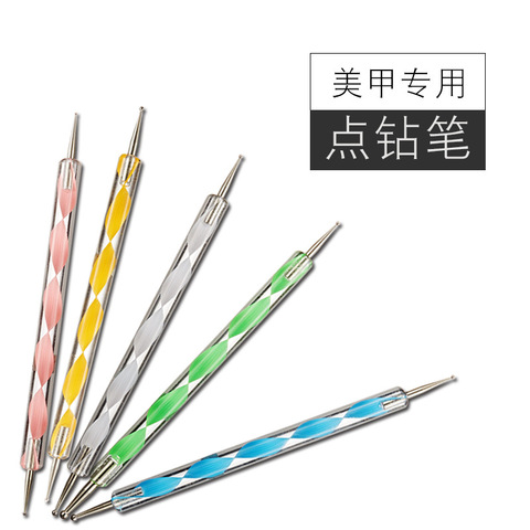 5 pcs Crayon Wax Dotting Pen Pencil Self-adhesive Rhinestones Gems Drilling Picking Picker Tips Tools DIY Salon Nail Art ► Photo 1/5