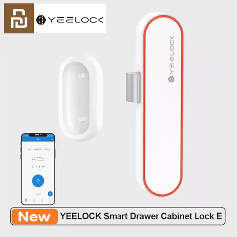 Youpin YEELOCK Smart Drawer Cabinet Lock Keyless Bluetooth APP Unlock Anti-Theft Child Safety File Security Drawer Smart Lock ► Photo 1/6