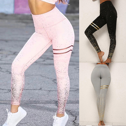 Women Sport Fitness Legging Gym High Waist Femme Energy Fat Control Running Push Up Leggings New Workout Sports Stretchy Pants ► Photo 1/6