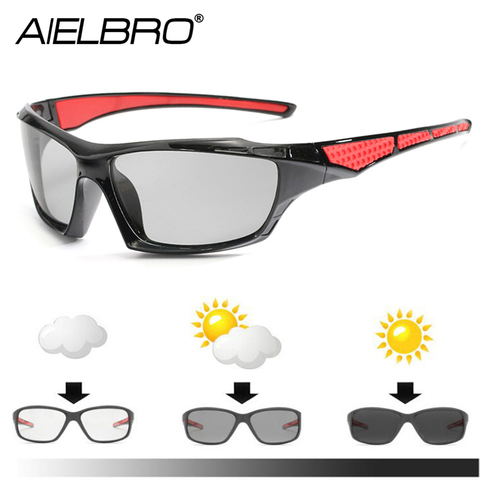 Photochromic Sunglasses Men's Glasses Bike Bicycle Sunglasses Chameleon Cycling Glasses Polarizing Glasses 2022 gafas ciclismo ► Photo 1/6