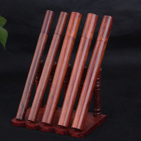 F High Quality Rosewood Case Stick Incense Storage Box 5g 10g 20g Sandalwood Line Incense Tube Pear Barreel Accessories Tools ► Photo 1/6