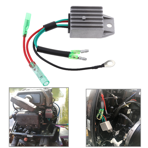 Universal Outboard Engines Voltage Rectifier Regulator Stabilize for 2 Stroke 40HP Outboard Aluminum Alloy for Boat Marine Yacht ► Photo 1/5