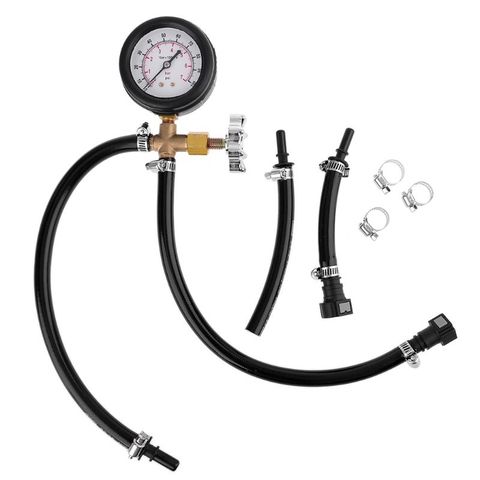 Quick Connected Fuel Injection Pump Pressure Gauge Tester w Valve 0-100PSI 7BAR 19QB ► Photo 1/6