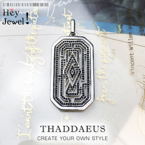 Pendant Maze,2022 Brand New Edgy Symbolic Labyrinth Lucky Jewelry 925 Sterling Silver Accessories Dog Tag Gift For Woman & Men ► Photo 1/6