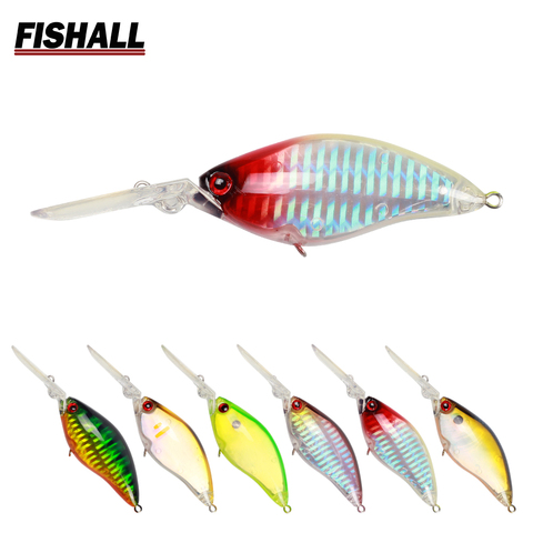 Long Lip Bill 3D Crank Lure 75mm 17g Floating Depth 4.0m Crankbait Wobbler Bait Tackle for Bass Pike ► Photo 1/5