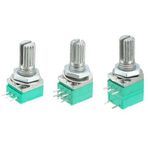 uxcell Carbon Film Potentiometer RV097NS Variable Resistors Single Turn Rotary to control electrical devices such as volume ► Photo 1/1