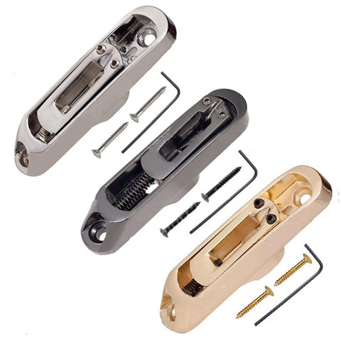 A Set of 5 Pcs Individual Bridge Saddles Tailpiece for 5 String Bass Guitar accessories parts Chrome Black Gold choose ► Photo 1/6