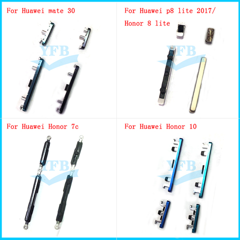 Power Volume Side Button Key For Huawei honor 7c 8 10 mate 30 p8 lite 2017 Volume Power Button ► Photo 1/1