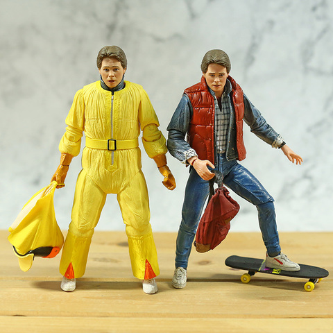 NECA Back To The Future Marty McFly Biff Tannen 7'' Action Figure Joint Movable Model Brinquedos Toy ► Photo 1/6