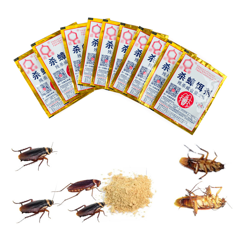 10 pcs cockroach killer bait roach killer powerful bed bug powder 