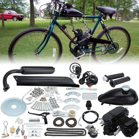 50cc/80cc Bicycle Gas Engine Kit 2 Stroke Motor Bike Engine For DIY  Electric Bicycle Dirt