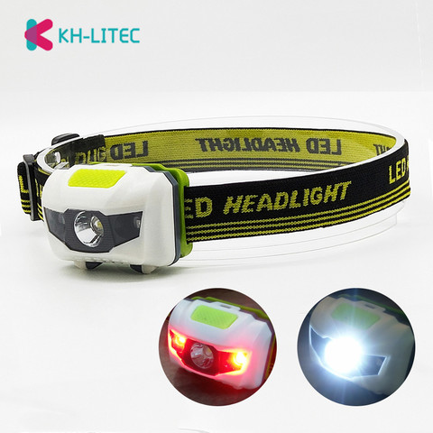 Portable Mini Led Headlamp 4 Modes Headlight Head Flashlights Torch Lamp Light Hiking Camping Light for Fishing Riding Cycling ► Photo 1/6