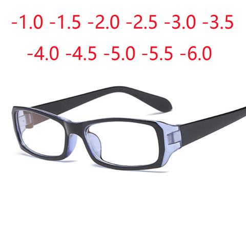 -1.0 -1.5 -2.0 To -6.0 Coating Finished Myopia Glasses With Degree Women Short-sight Eyewear Men Diopter Sighted Prescription ► Photo 1/6