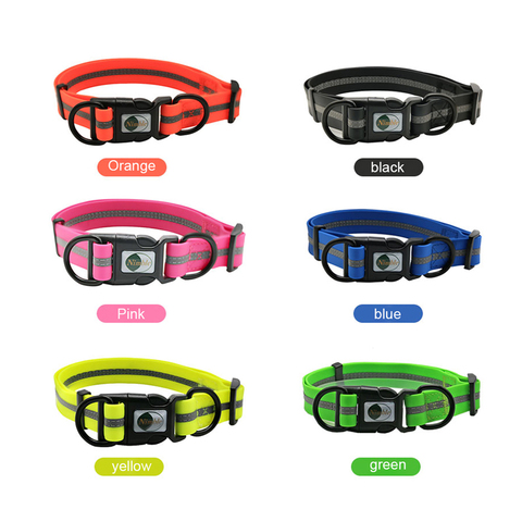 Pet dog collar PVC Reflective Cat collar anti dirty easy to clean for Big small dogs New High quality puppy pet accessories ► Photo 1/6