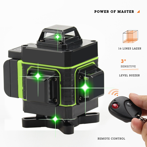 4d Laser level self-leveling 360 laser level 3d nivel laser construction level construction tools  herramientas de construccion ► Photo 1/6