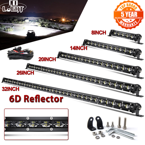 CO LIGHT 6D Slim Led Light Bar 12V 8