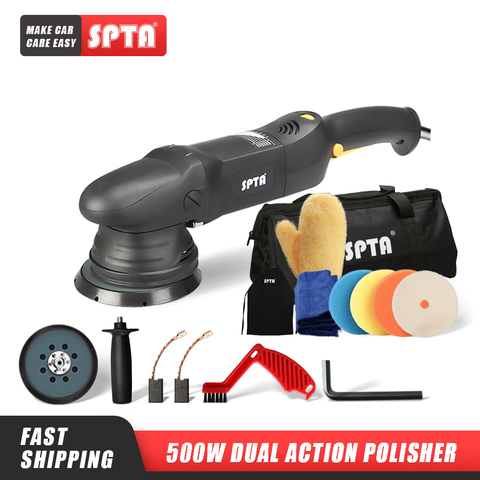 SPTA 5inch & 6Inch Car Polisher 15mm Dual Action Polisher Variable Speed Burnish Buffing Machine Home DIY Car Polisher ► Photo 1/6