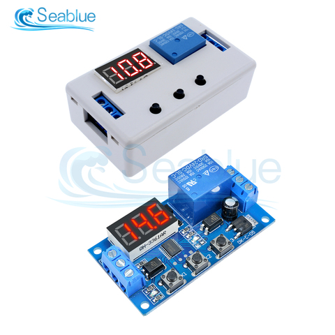DC 12V 24V LED Digital Display Automation Delay Relay Trigger Time Circuit Timer Control Cycle Adjustable Switch Relay Module ► Photo 1/6