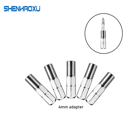 4mm Adapter 5~9Pcs Slotted Phillips CR-V precision Bits Set  screwdriver Repair Mobile Phone Camera Computer Bit PH000-1 SL1-3 ► Photo 1/6