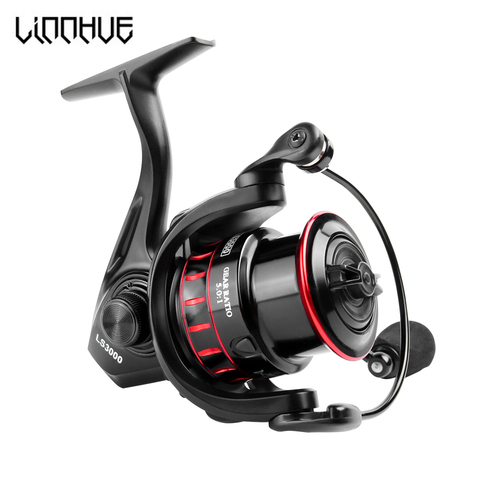 LINNHUE New Design Fishing Reel LS 2000 Spinning Reel 5.0:1 Shallow Spool Light Fishing Tackle for Lure-fishing Carp Fishing ► Photo 1/5