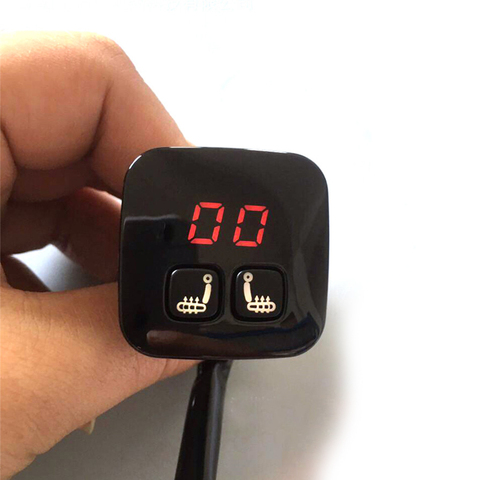 digital 5 gear display Seat Heater Switch 2 Seats 12V for  driver and passenger seat covers auto heated set ► Photo 1/6
