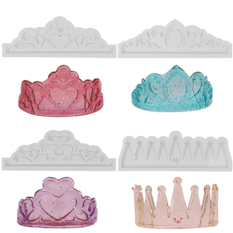 Various Big Crown Silicone Mold Fondant Cake Decorating Tool Molds Sugarcrafts Chocolate Baking Tool For Cake Gumpaste Form Tool ► Photo 1/6