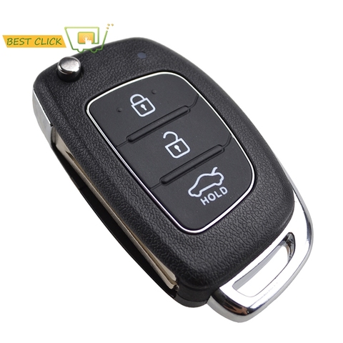 Flip Key Remote Key Cover Shell For Hyundai Creta I20 Tucson Elantra Santa fe Solaris ix35 ix45 With Blade Fob Case ► Photo 1/6