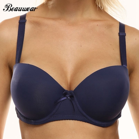 Beauwear Women Sexy Brassiere Seamless Lingerie Tops Underwired Bra Super Push Up Strapless Bh for Dress Big Cup C D DD E ► Photo 1/6