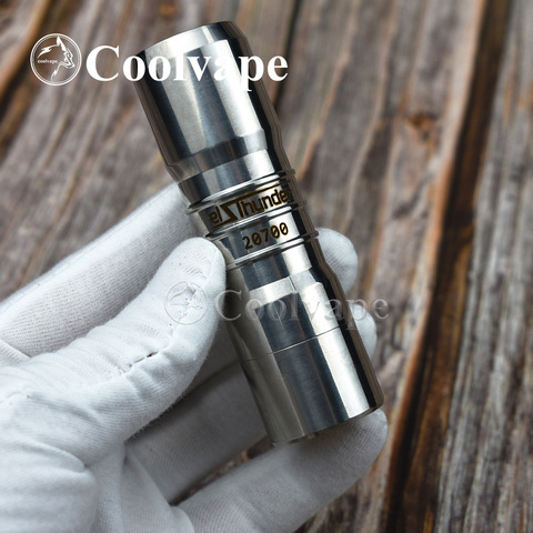 coolvape elthunder mod vape 18650/20700 battery brass mechanical Mod e-cigarette fit armor mods engine rda vs summon mod ► Photo 1/6