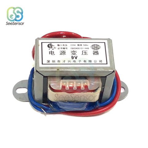 AC 6V 9V 12V 15V 24V Output Voltage 5W EI Copper Core Input 220V 50Hz~60Hz Single Voltage Copper Power Transformer 2 Line ► Photo 1/6