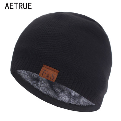 Brand Skullies Beanies Men Knitted Hat Winter Hats For Men Women Cap Winter Beanie Hat Gorro Thick Warm Bonnet Men's Winter Cap ► Photo 1/6