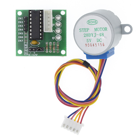 5V 4-Phase 28YBJ-48 DC Gear Step Stepper Motor+ULN2003 Driver Board ULN2003  PIC MCU DIY ► Photo 1/6