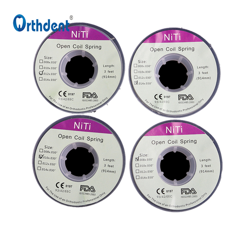 Orthdent 1 Roll Dental Open Coil Springs Length 914 Mm/ 3 Feet Dia. 0.008/0.010/0.012/0.014