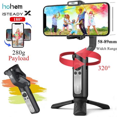 Smartphone Gimbal 3-Axis Handheld Stabilizer for iPhone12 11Pro/Max Samsung HUAIWEI,Youtube TikTok Vlog Live Hohem iSteady X ► Photo 1/6