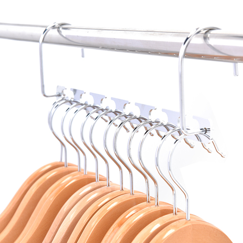 Closet Organizer Magic Clothes Hangers Hanging Metal Cloth Closet Hanger Shirts Tidy Save Space Organizer Hangers for clothes ► Photo 1/5