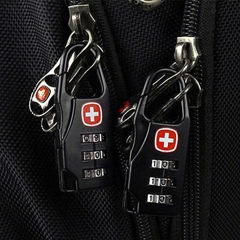 Portable Alloy Mini Lock Padlock Outdoor Travel Luggage Zipper Backpack Handbag Safe Anti-theft Combination Code Number Lock ► Photo 1/6