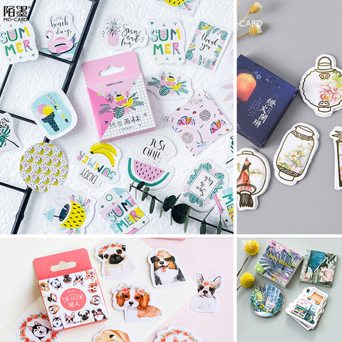 45 pcs/Box Various Stickers Diary Kawaii Cute Planner Journal Scrapbooking Paper Stickers Stationery School Supplies ► Photo 1/4
