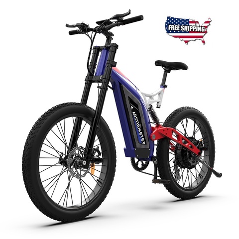 AOSTIRMOTOR Electric Bike 1500W Mountain Bike 48V 14.5Ah Electric Bicycle Al Alloy Fat Tire Ebike Beach Cruiser Bike City Bike ► Photo 1/6