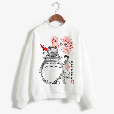 Totoro Studio Ghibli Kawaii Harajuku Hoodie for Women Ullzang Cute Funny Cartoon New Anime Sweatshirts 90s Graphic Hoody Female ► Photo 1/1
