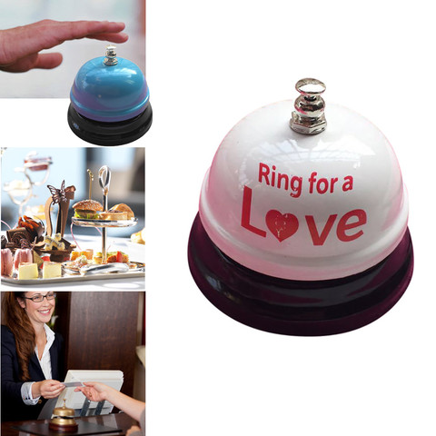 Hotel Counter Desk Bell Ring Metal Reception Restaurant Kitchen Bar Service Call d90909 ► Photo 1/6