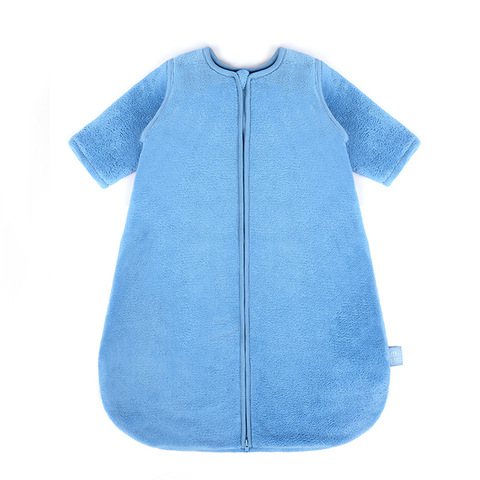 Four Seasons Baby Sleeping Bag Detachable Sleeve Children Anti-kick Quilt Soft Coral Velvet Sleepsack For Newborn Infant Swaddle ► Photo 1/6