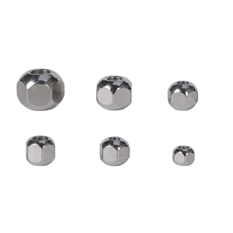 20-100Pcs/Lot 3 4 5 6mm 304 Stainless Steel Big Hole Loose Beads For Jewelry Making Supplies Diy Needlework Faceted Spacer Beads ► Photo 1/6