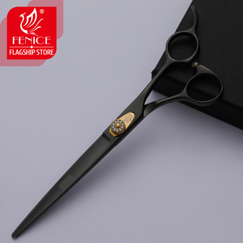 Fenice Scissors Dog Black 7.0/7.5/8.0 inch Professional Grooming Scissor Sharp Straight Shears Black Japan 440C ► Photo 1/6