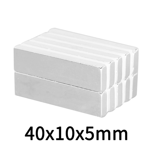 2~50PCS 40x10x5 mm Strong Sheet Rare Earth Magnet 40mmx10mm Big Rectangular Neodymium Magnets 40x10x5mm N35 Magnetic 40*10*5 mm ► Photo 1/4