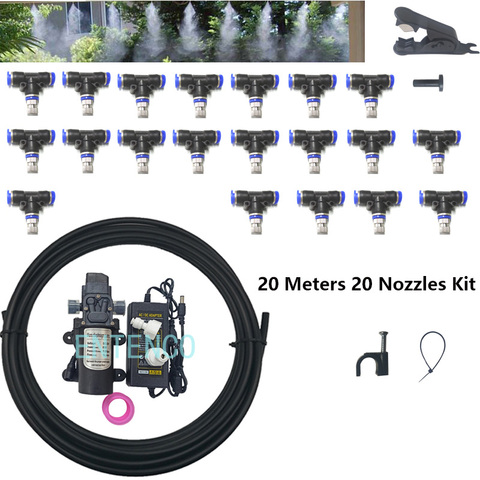 10M 20M DIY Fog Machine on Cabin Tunnel  Sterilizing and Disinfection Pump Mist Cooling system ► Photo 1/6